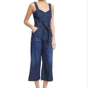 7 for all mankind Denim wide leg Jumpsuit